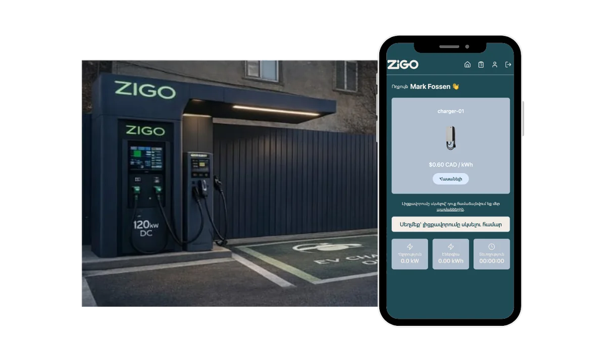 ZIGO EV charging network in Armenia