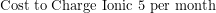 \[{ \text{Cost to Charge Ionic 5 per month}}\]