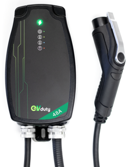 evduty-40 level 2 charger, smart level 2 charger, j1772, jplug