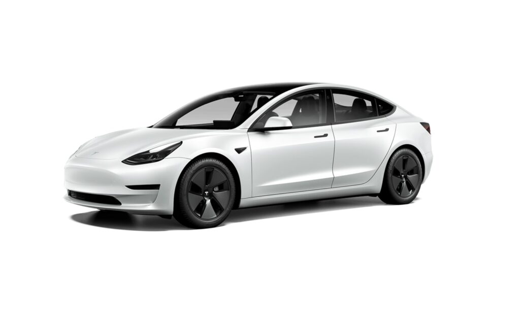 tesla model 3 white